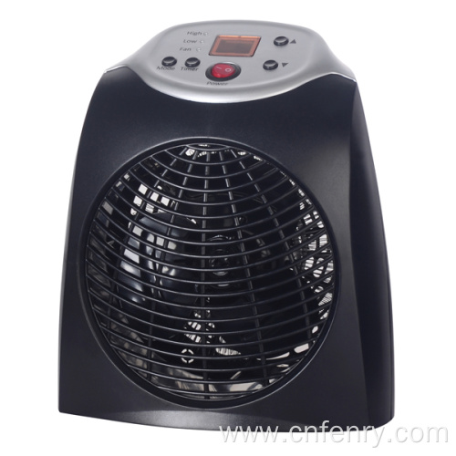 Digital fan heater with LED display